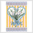 cross stitch pattern Victorian Calla Lillies