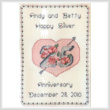 cross stitch pattern Silver Anniversary