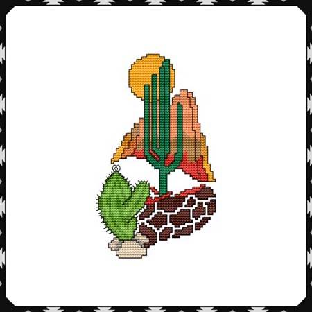 cross stitch pattern Arizona Cactus