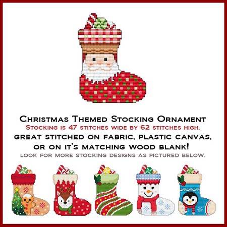 cross stitch pattern Christmas Stocking - Santa Claus