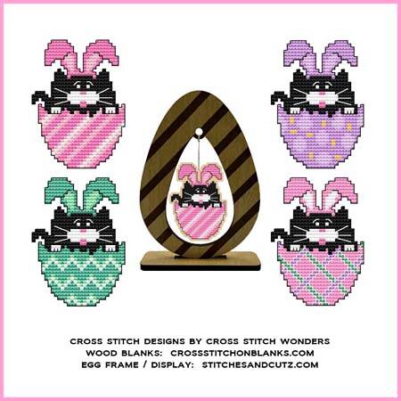 cross stitch pattern Easter Egg Animal - Cat