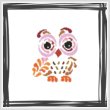 cross stitch pattern Art Deco Owl 06
