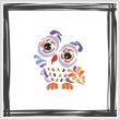 cross stitch pattern Art Deco Owl 09