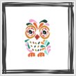 cross stitch pattern Art Deco Owl 10