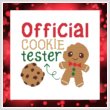 cross stitch pattern Official Cookie Tester