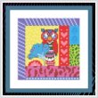 cross stitch pattern Crazy Patch Owl 06