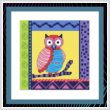 cross stitch pattern Crazy Patch Owl 12