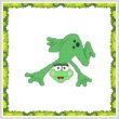 cross stitch pattern Funny Frog Silly