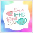 cross stitch pattern Nursery Rhyme - I'm A Little Teapot