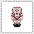 cross stitch pattern Tribal Owl 06