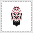 cross stitch pattern Tribal Owl 07