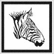 cross stitch pattern Tribal Zebra