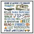 cross stitch pattern Home Is Where It's Parked - Class C RV