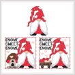 cross stitch pattern A Year Of Gnomes - FEBRUARY
