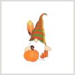 cross stitch pattern Thanksgiving Gnome Fall Pumpkin Feather