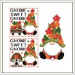cross stitch pattern A Year Of Gnomes - NOVEMBER