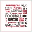 cross stitch pattern Subway Art - Sports - Football