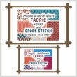 cross stitch pattern Imagine a world-FABRIC free-XSTITCH thin