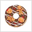 cross stitch pattern A Year Of Donuts - December