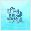 cross stitch pattern Beach Inspirational - Play In The Waves