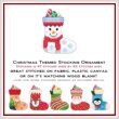 cross stitch pattern Christmas Stocking - Snowman