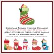 cross stitch pattern Christmas Stocking - Striped With Holly