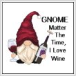 cross stitch pattern Wine Gnome