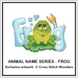 cross stitch pattern Animal Name Series - FROG