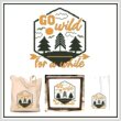 cross stitch pattern Adventure Series- GO WILD FOR A WHILE