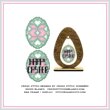 cross stitch pattern Easter Egg Quilt Block 4