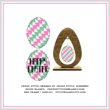 cross stitch pattern Easter Egg Quilt Block 6