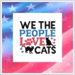 cross stitch pattern We The People Love CATS