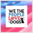 cross stitch pattern We the People Love Dogs
