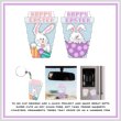 cross stitch pattern Easter Bunny To Go Cups