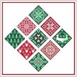 cross stitch pattern On Point Ornaments - DECORATIVE