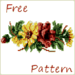 Free Flowers cross stitch pattern