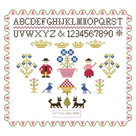 cross stitch sampler
